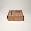 12 x 12 x 5 cm - kartona kastes ar logu