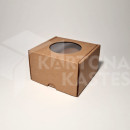 12 x 12 x 8 cm - kartona kastes ar logu