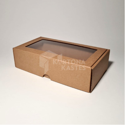 23 x 12.7 x 6 cm - kartona kastes ar logu 23 x 12.7 x 6 cm - kartona kastes ar logu
