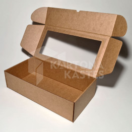 32 x 16.5 x 8.3 cm - kartona kastes ar logu