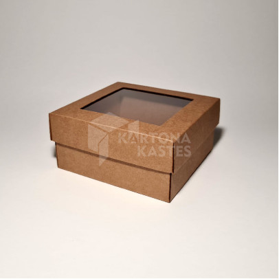 14 x 14 x 7 cm - kartona kastes ar vāku