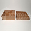 19 x 19 x 8 cm - Kartona kastes ar vāku