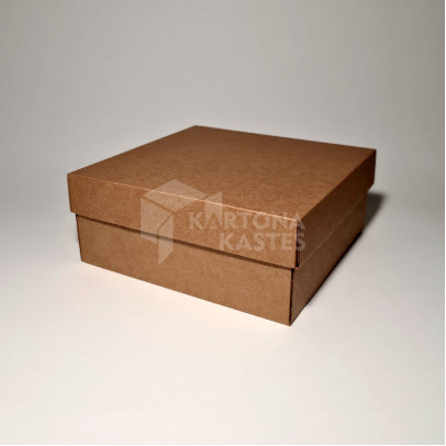 19 x 19 x 8 cm - Kartona kastes ar vāku