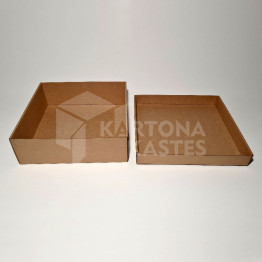 24 x 24 x 8 cm - kartona kastes ar vāku