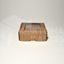 8.5 x 8.5 x 3.5 cm - kartona kastes ar logu