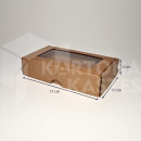 17 x 10 x 4 cm - kartona kastes ar logu