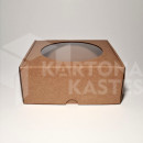 18.5 x 18 x 8 cm - kartona kastes ar logu