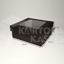 19 x 19 x 8 cm - Kartona kastes ar vāku