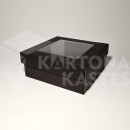 19 x 19 x 8 cm - Kartona kastes ar vāku