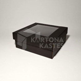 19 x 19 x 8 cm - Kartona kastes ar vāku
