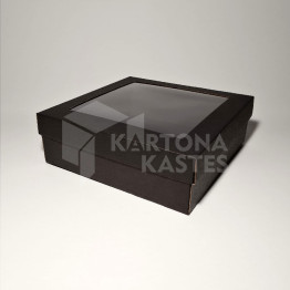 24 x 24 x 8 cm - kartona kastes ar vāku