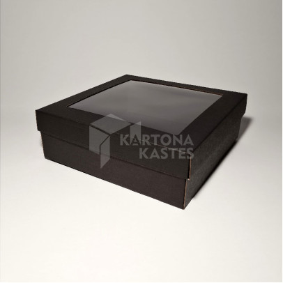 24 x 24 x 8 cm - kartona kastes ar vāku