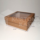 25 x 25 x 10 cm - kartona kastes ar vāku
