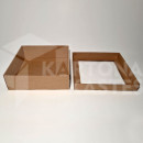 25 x 25 x 10 cm - kartona kastes ar vāku