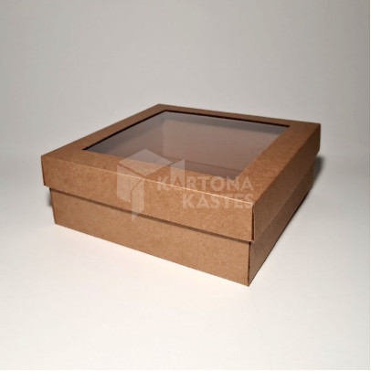 25 x 25 x 10 cm - kartona kastes ar vāku