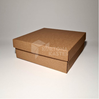 25 x 25 x 10 cm - kartona kastes ar vāku