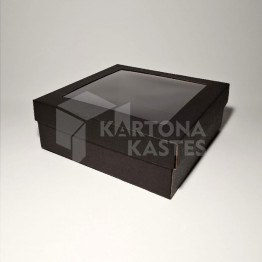 25 x 25 x 10 cm - kartona kastes ar vāku