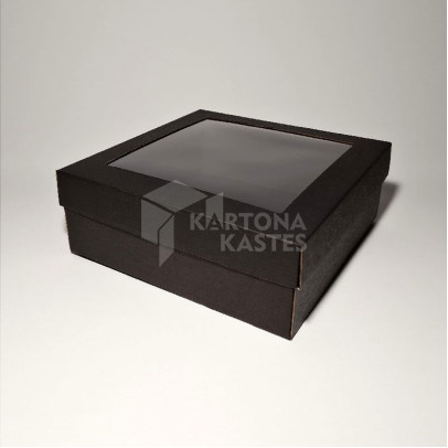 25 x 25 x 10 cm - kartona kastes ar vāku