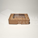 11.5 x 8.5 x 3 cm - kartona kastes ar logu