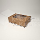 11.5 x 8.5 x 3 cm - kartona kastes ar logu